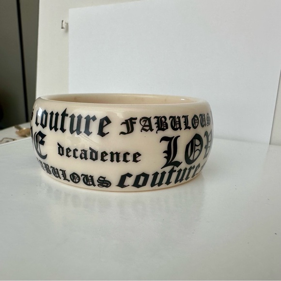 Y2K Juicy Couture Love Decadence Bangle Cuff Bracelet - Picture 3 of 7